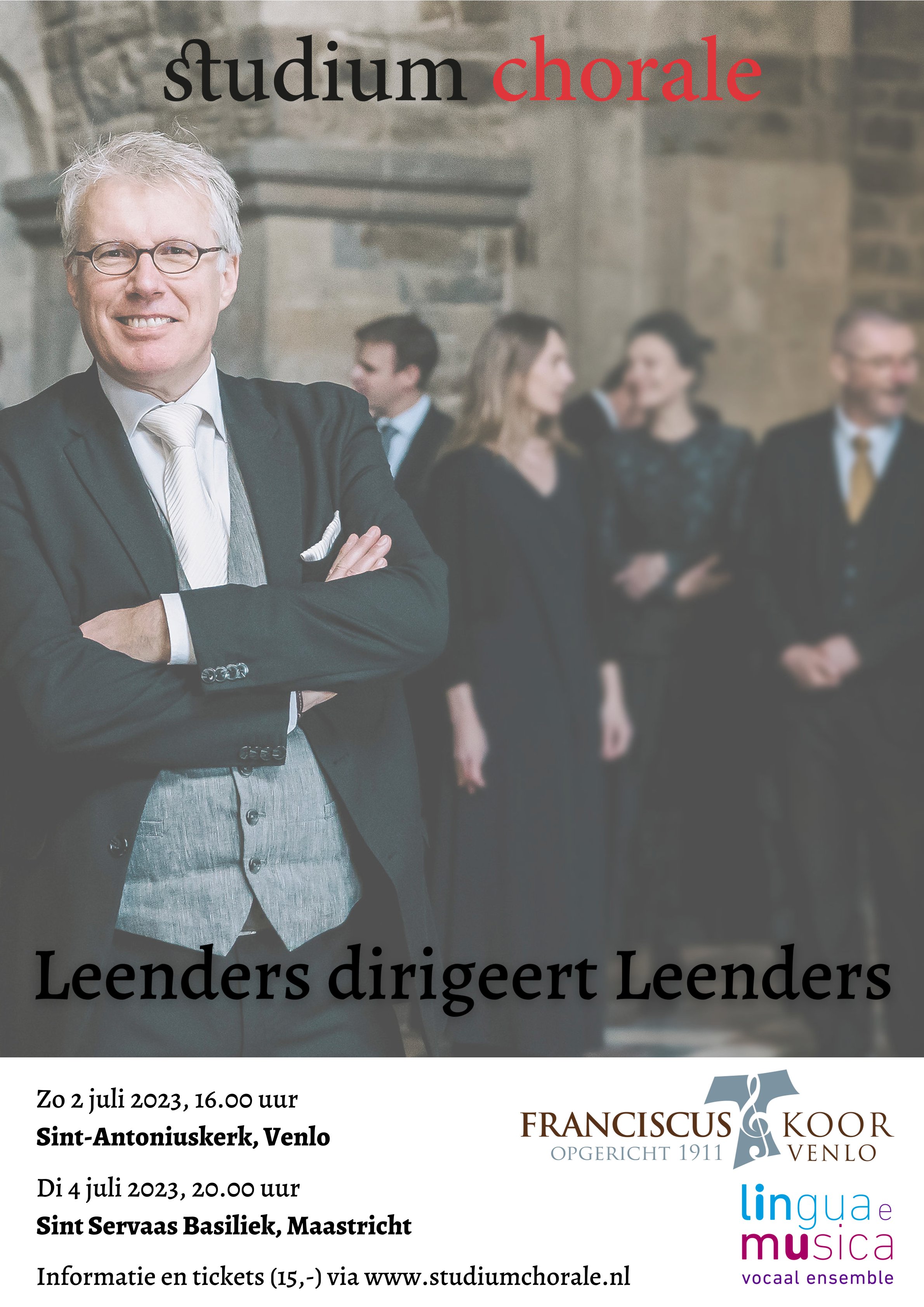 Poster Leenders dirigeert Leenders