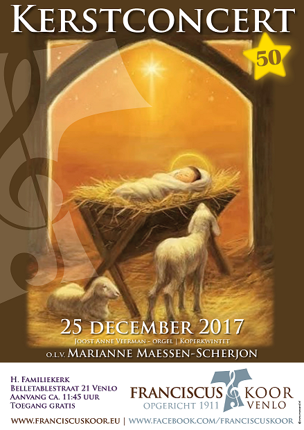 2017 12 25 Kerstconcert poster