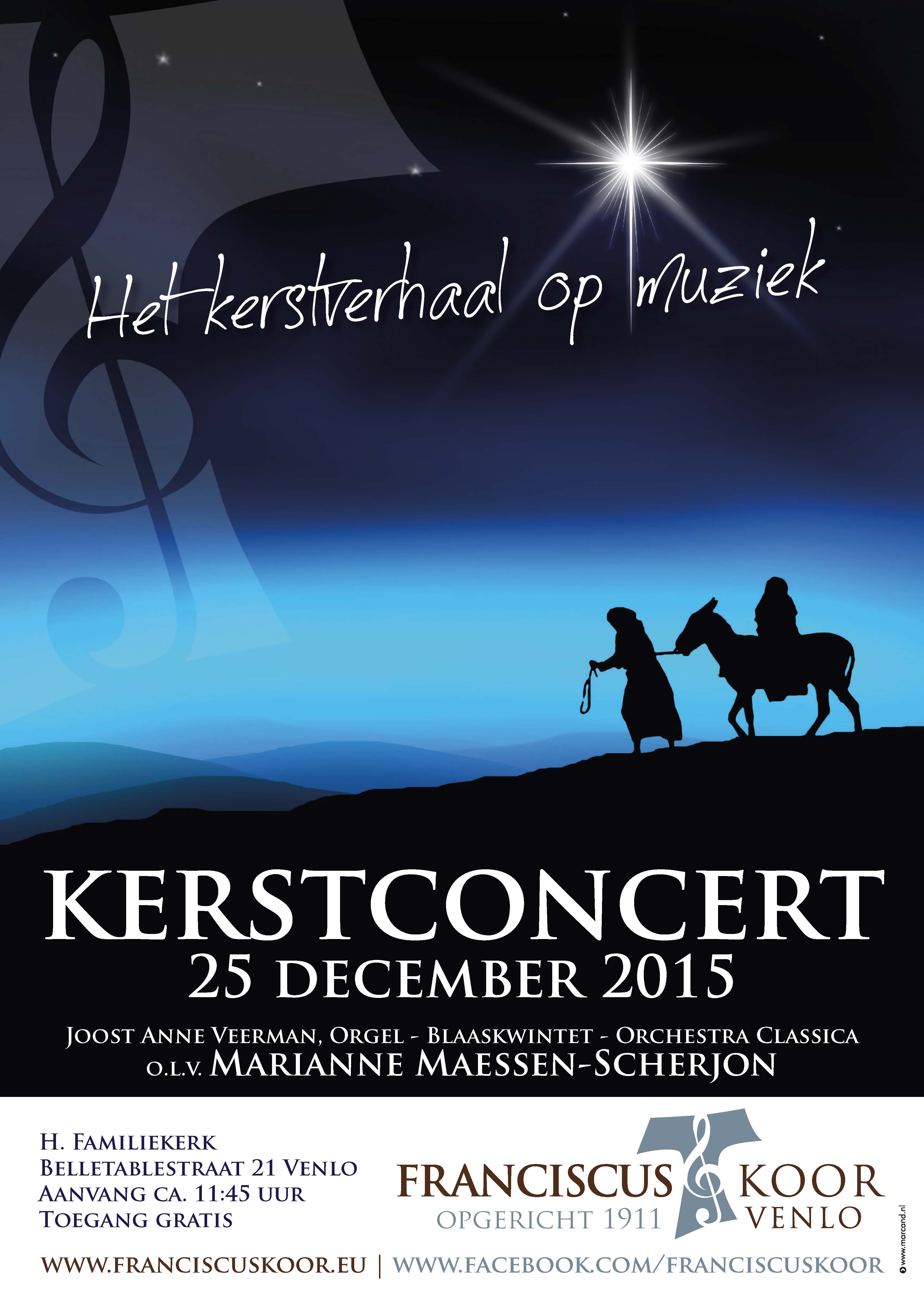 poster kerstconcert 2015 12 25